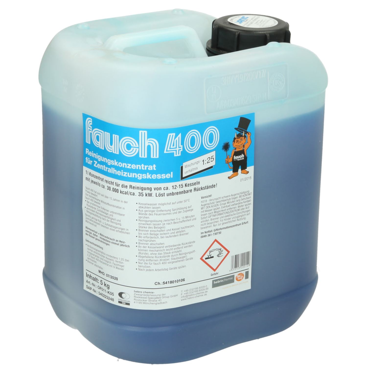 Fauch 400 Ölkesselreiniger - 5kg Kanister - 240145