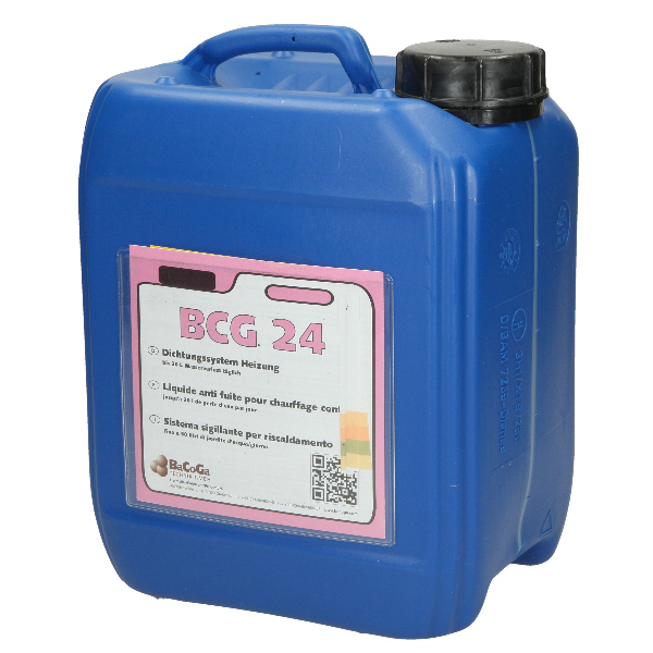 BCG 24 Flüssigdichter für Heizungsanlagen bei Wasserverlust bis 30 Liter, 5 Liter Konzentrat