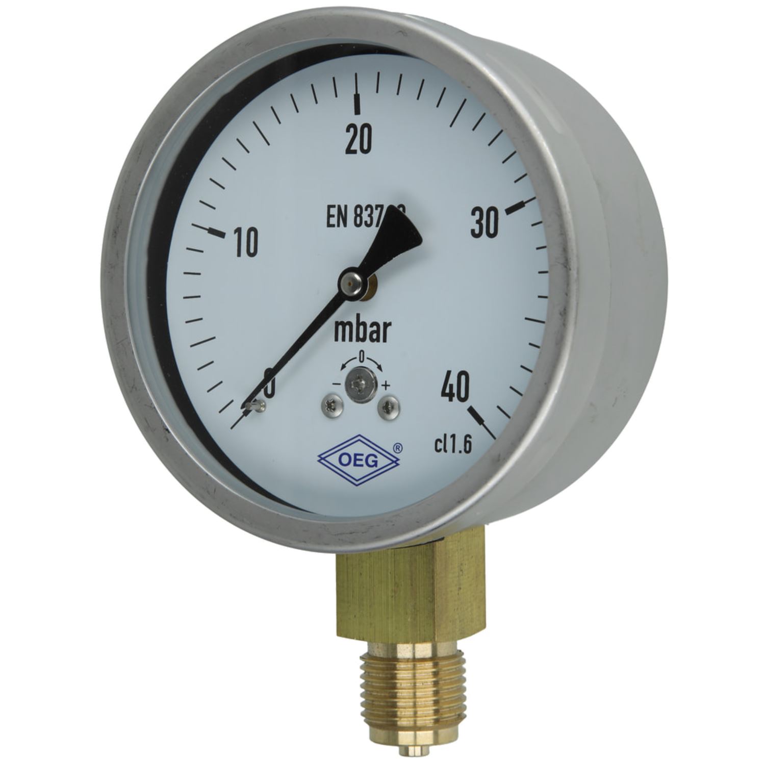 Kapselfedermanometer Gas 0 - 40 mbar